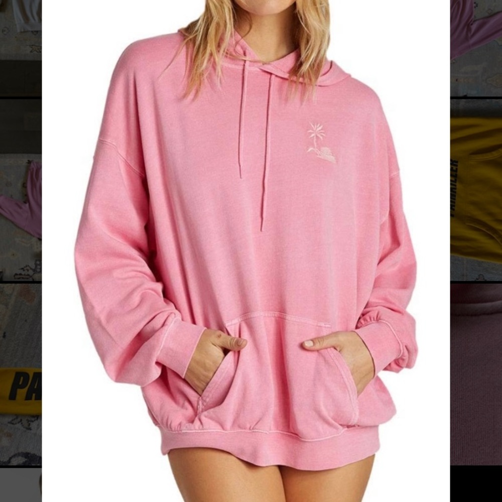 Billabong Womens Ride Out Hoodie Pink Haze